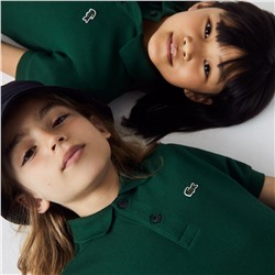 Regular Fit Lacoste-Kinder-Polo aus Petit Piqué