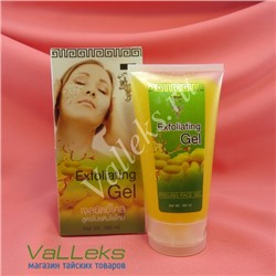 Гель-скатка для лица с фруктовыми кислотами и протеинами шелка Thai Kinaree Exfoliating Gel Peeling Face Gel, 180мл