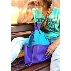 Рюкзак, модель R002, Бирюзово-фиолетовый