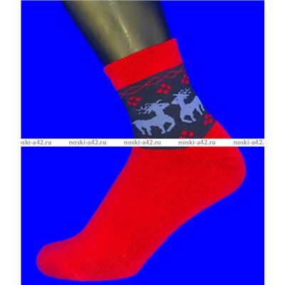Зувей носки женские внутри махра с рисунком арт. 2531