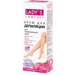LADY`S для депиляции для чувствительной кожи с розовым маслом 100 мл (50090)