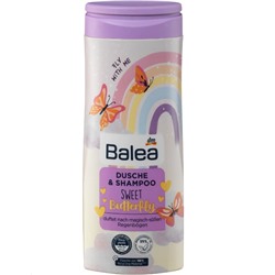 Детский гель для душа и шампунь Balea Shower & Shampoo Sweet Butterfly 300 мл
