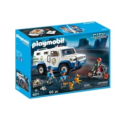 Playmobil. Конструктор арт.9371 "Police Money Transporter" (Полицейская машина для перевозки денег)