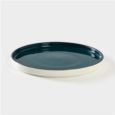 Тарелка керамическая «Бирюза», d=22 см