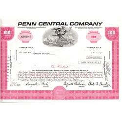 Акция Железнодорожная компания PENN, США (1970-е гг.)