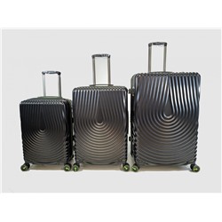 Набор из 3 чемоданов арт.77062-1 с расширением Черный