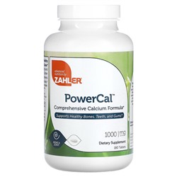 Zahler PowerCal, Комплексная формула кальция, 250 мг, 180 таблеток