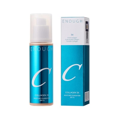 Enough #13С - холодный беж Collagen 3x Moisture Foundation Тональная основа