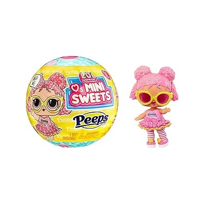 LOL Surprise! Loves Mini Sweets - Peeps Fluff Chick with Collectible Doll, 7 Surprises, Spring Theme, Peeps Limited Edition Doll- Great Gift for Girls Age 4+