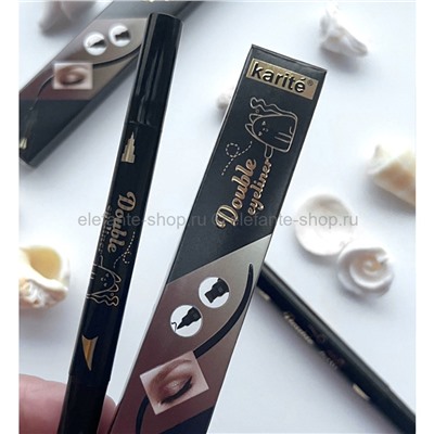 Подводка для глаз Karite Double Eyeliner and Eye Wings Stamp 2in1