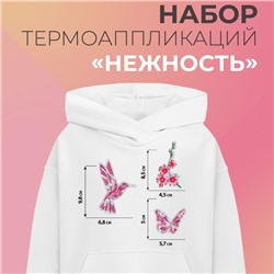 Набор термоаппликаций «Нежность», 3 шт