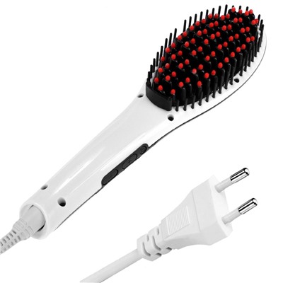 Расческа-выпрямитель "FAST HAIR STRAIGHTENER" HQT-906 White