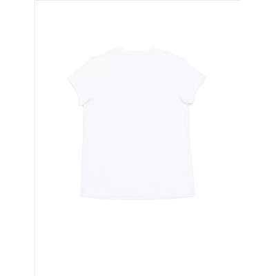 CONTE Белая хлопковая футболка с принтом "Girl power" LD 1117