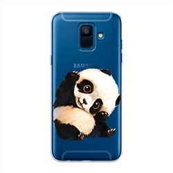 Силиконовый чехол Большеглазая панда на Samsung Galaxy A6