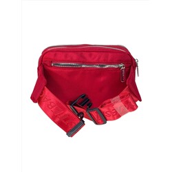 Поясная сумка из текстиля, цвет красный