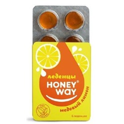Леденцы HoneyWay Медовый лимон 18г