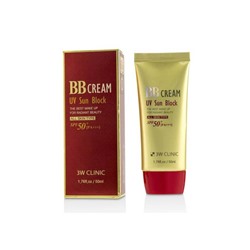 3W Clinic BB Cream UV Sun Block Солнцезащитный ВВ крем