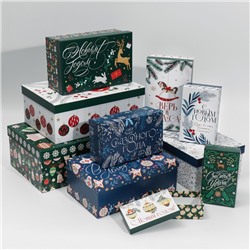 Набор подарочных коробок 10 в 1 «Сказочного года», 12 × 7 × 4 - 32.5 × 20 × 12.5 см