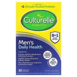 Culturelle Пробиотики для мужчин, Повседневное здоровье - 10 миллиардов КОЕ - 30 капсул в день - Culturelle