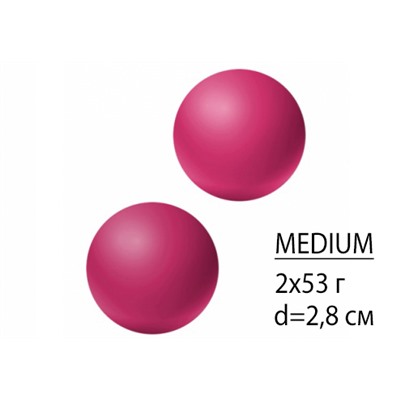 LT Вагинальные шарики без цепки "Emotions Lexy Medium Pink" розовые