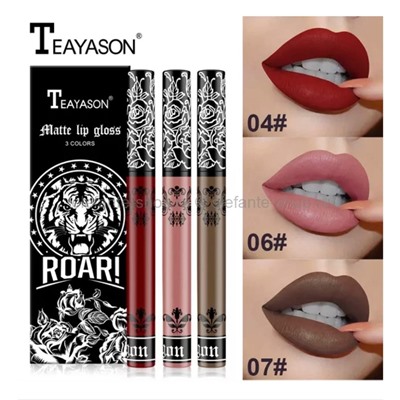 Набор блесков для губ Teayason Matte Lip Gloss 3 Colors Set (106)