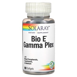 Solaray Bio E Gamma Plex - 268 мг - 60 капсул - Solaray