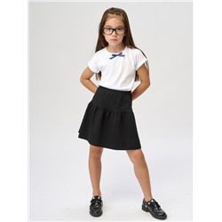 Чёрная юбка "Школа 2022" для девочки (584790069)