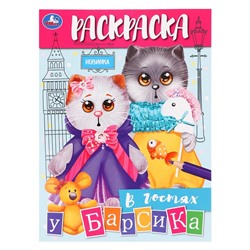 Раскраска «В гостях у Барсика»