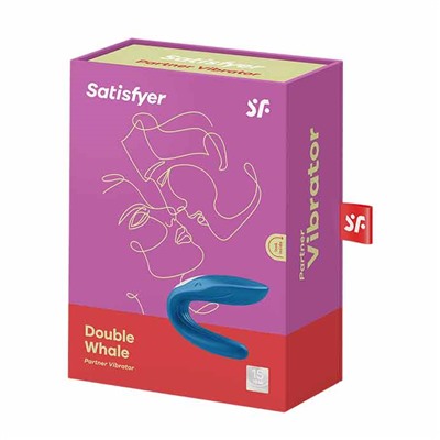 Satisfyer Вибромассажер для пар Partner Double Whale перезаряжаемый