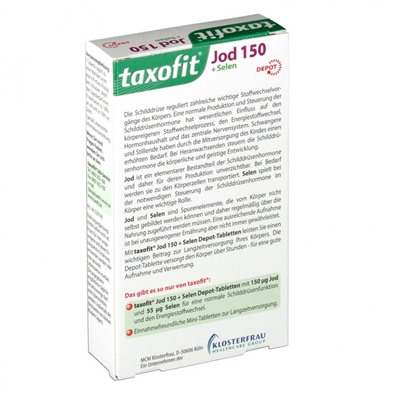 taxofit (таксофит) Jod +Selen Depot Tabletten 60 шт
