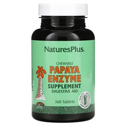 NaturesPlus Жевательные таблетки с папайей - 360 таблеток - NaturesPlus