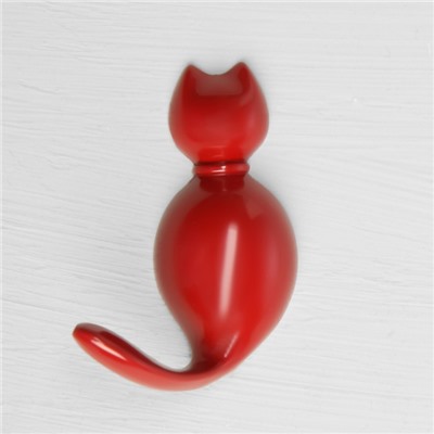 Крючок мебельный CAPPIO CKO008 CAT, однорожковый, красный
