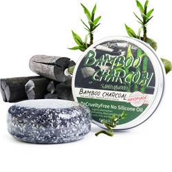 Органический твердый шампунь с БАМБУКОВЫМ УГЛЕМ Fresh Plant Shampoo Bar, 60 гр.