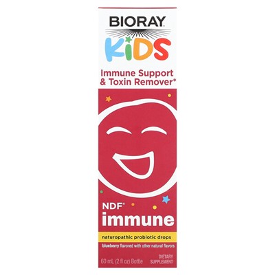 Bioray Kids, Immune Support & Toxin Remover, Blueberry, 2 fl oz (60 ml)