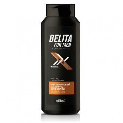 Шампунь для волос BELITA FOR MEN Основной уход Гиалуроновый,400 мл Белита/10/М