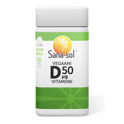 Витамины Sana-sol D 50 Vegaani 100 таблеток