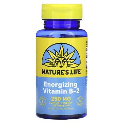 Nature's Life Витамин B-2, 250 мг, 50 таблеток