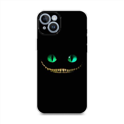 Силиконовый чехол Зеленоглазый чеширский кот на iPhone 14