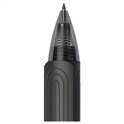 Ручка гелевая автоматическая Berlingo "Triangle gel RTl" черная, 0,5мм, грип CGm_50063