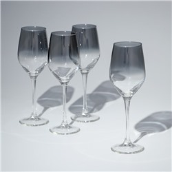 Набор бокалов для вина «Серебряная дымка», стеклянный, 270 мл, 4 шт