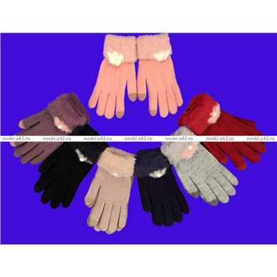 Перчатки женские зимние с начесом сенсорные арт. 0163