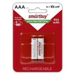 Аккумулятор AAA SmartBuy HR03-2BL 950мА/ч Ni-Mh, 2шт, блистер (SBBR-3A02BL950)