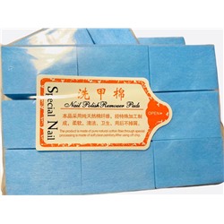 Cалфетки для снятия шеллака (упаковка 1000 шт.)  голубой цвет! плотные