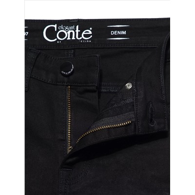 CONTE Моделирующие джинсы skinny push-up Premium Stay Black с высокой посадкой CON-149