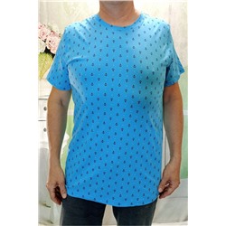 футболка мужская 181-54 голубая