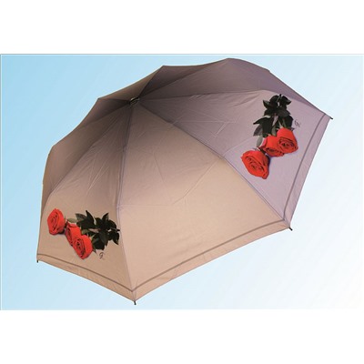 Зонт ПЛ024 роза на сером