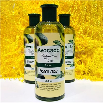 Тонер с экстрактом авокадо FarmStay Avocado Premium Pore Toner, 350 ml (125)