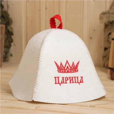 Шапка банная "Царица", полушерсть