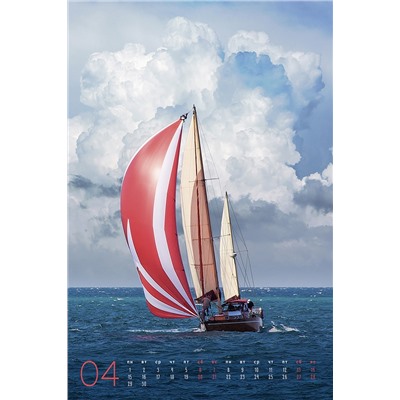 Календарь на ригеле 2024 год Sailing (Парусники) 2024 ISBN 978-5-00141-900-6