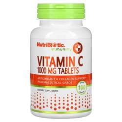 NutriBiotic Иммунитет, Витамин C, 1000 мг, 100 веганских таблеток - NutriBiotic